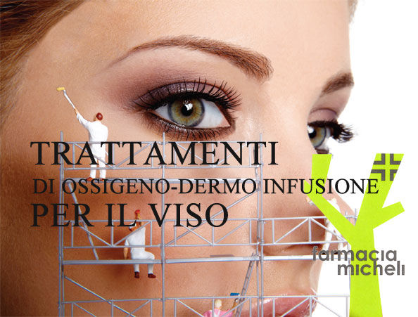 Trattamento di ossigeno dermo infusione per il viso